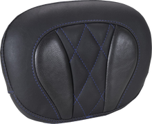 MUSTANG Deluxe Sissy Bar Pad - Diamond - Sky Blue Stitch - FLT/FLH '23-'25 88450SB