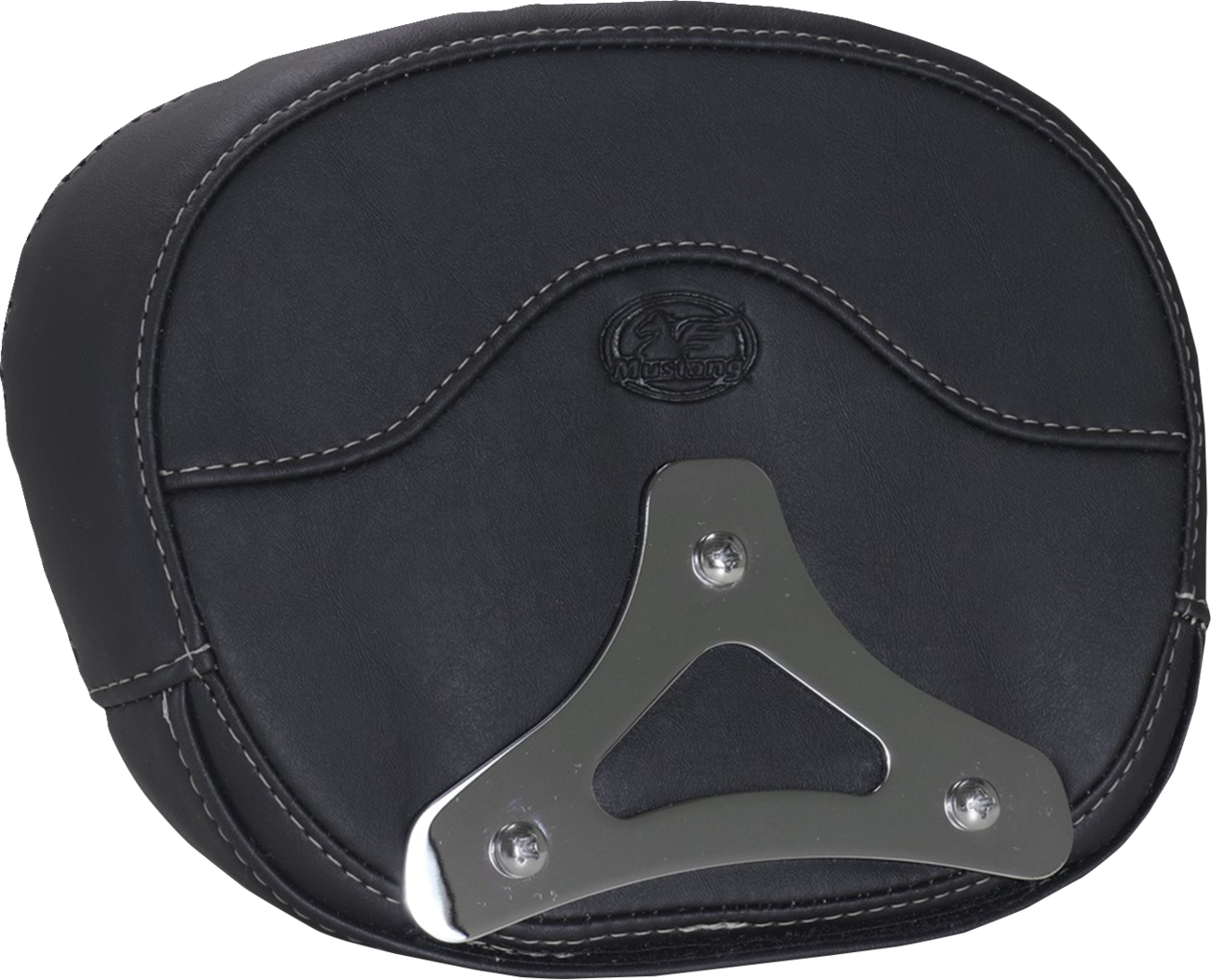 MUSTANG Deluxe Sissy Bar Pad - Diamond - Gunmetal Stitch - FLT/FLH '23-'25 88450GM