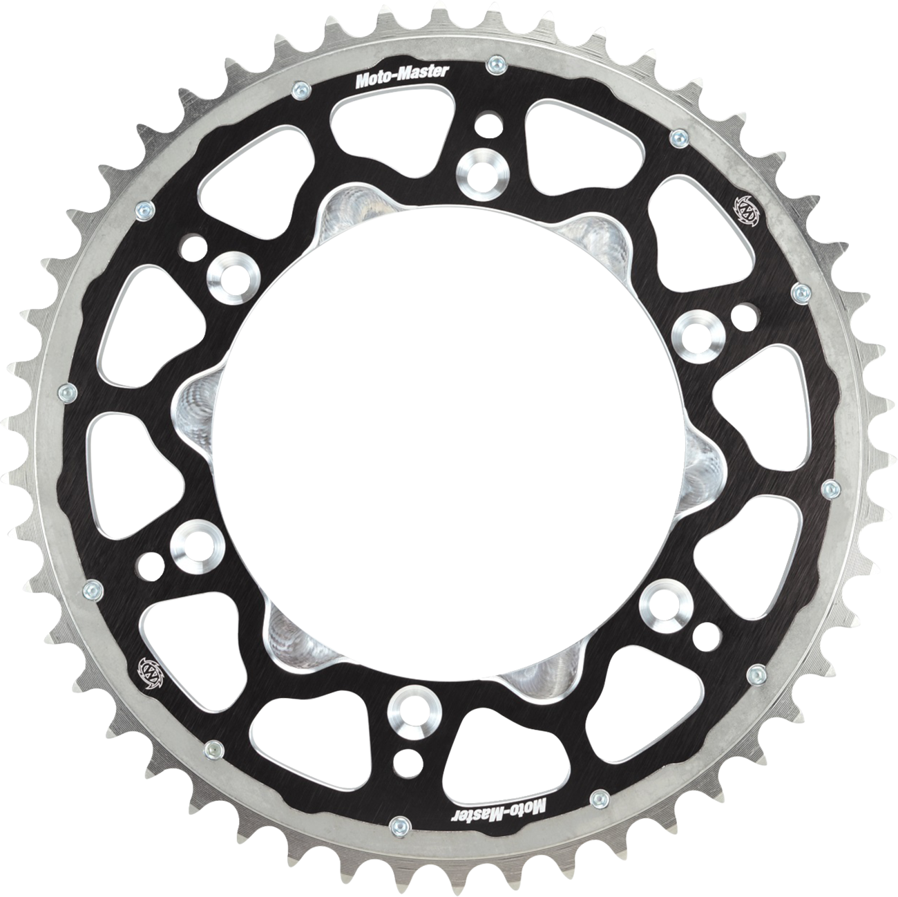 MOTO-MASTER Fusion Series Dual Ring Rear Sprocket - 48 Tooth - Black 620073248
