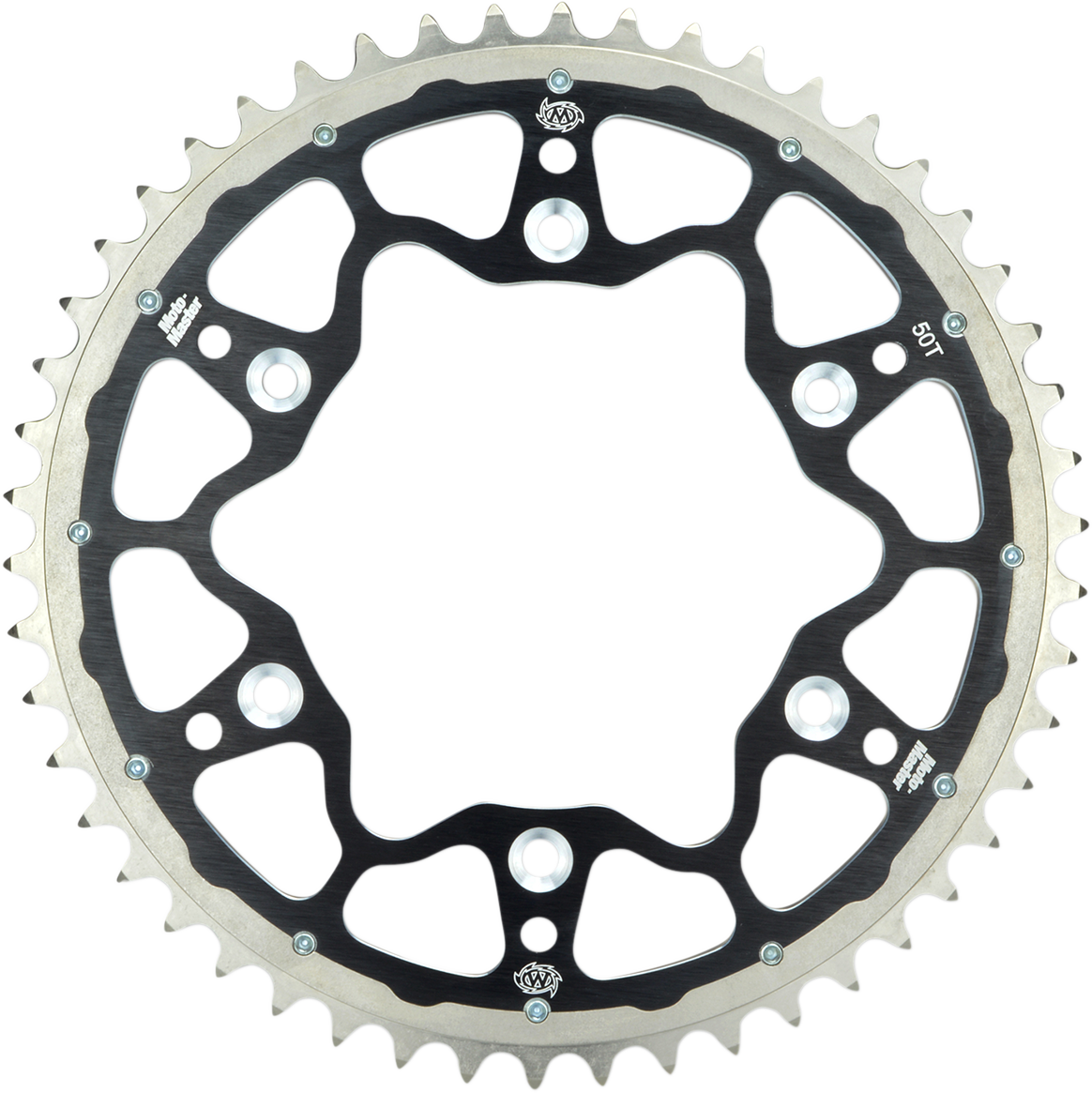 MOTO-MASTER Fusion Series Dual Ring Rear Sprocket - 50 Tooth - Black 620073250