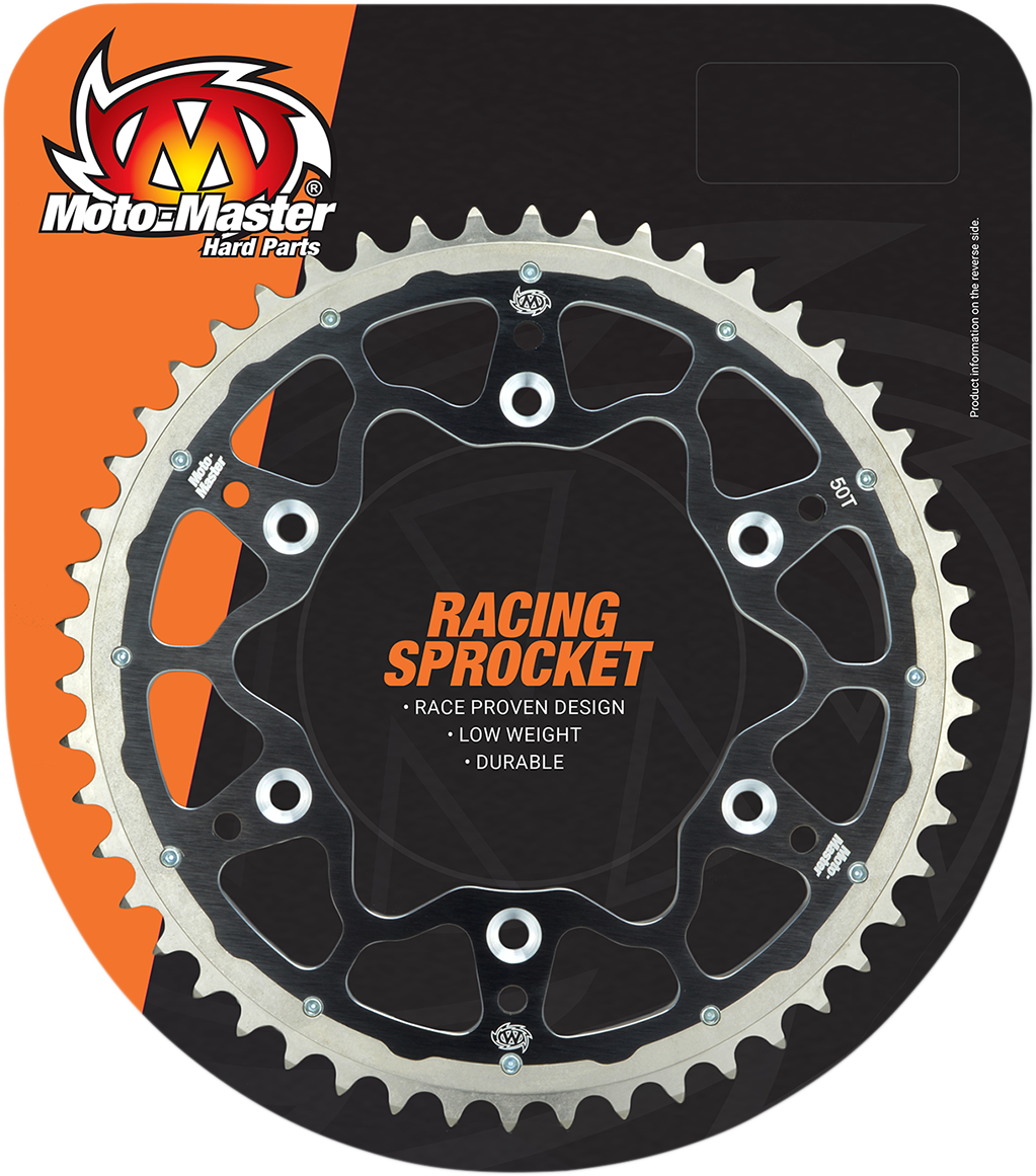 MOTO-MASTER Fusion Series Dual Ring Rear Sprocket - 50 Tooth - Black 620073250