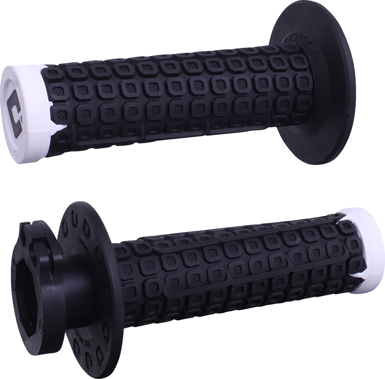 ODI Nomad Lock-On Grips - Off-Road - Black/White/Silver H36NDBW