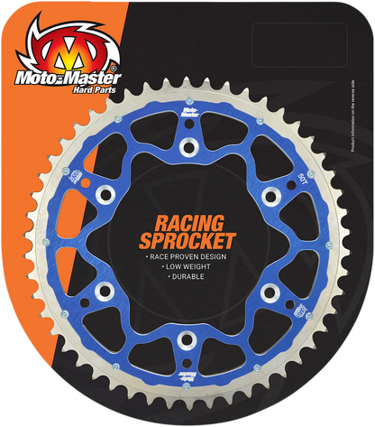 MOTO-MASTER Fusion Series Dual Ring Rear Sprocket - 50 Tooth - Blue 620073450