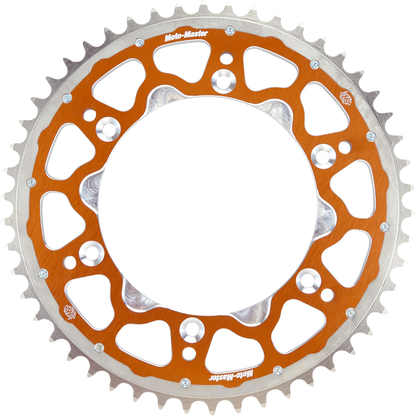 MOTO-MASTER Fusion Series Dual Ring Rear Sprocket - 48 Tooth - Orange 620073548
