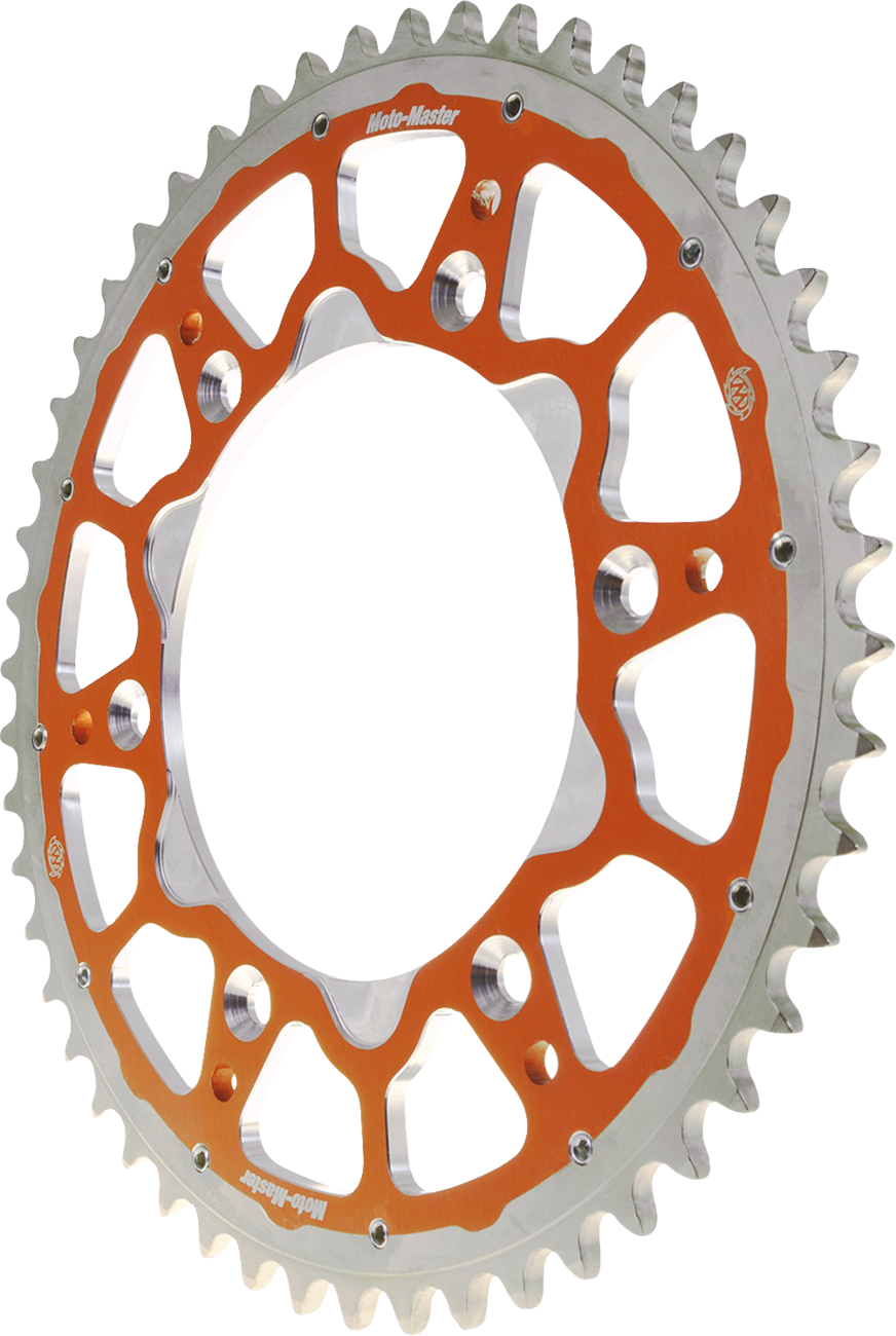 MOTO-MASTER Fusion Series Dual Ring Rear Sprocket - 48 Tooth - Orange 620073548