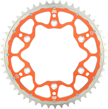 MOTO-MASTER Fusion Series Dual Ring Rear Sprocket - 50 Tooth - Orange 620073550