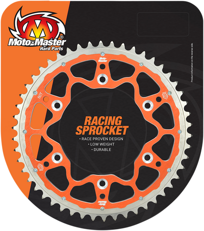 MOTO-MASTER Fusion Series Dual Ring Rear Sprocket - 50 Tooth - Orange 620073550