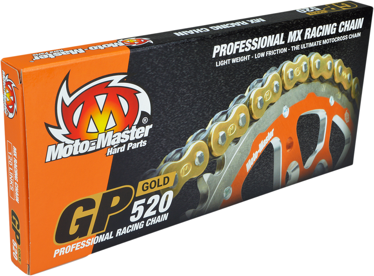 MOTO-MASTER GP 520 - Drive Chain - 118 Links - Gold 652004