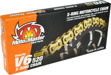 MOTO-MASTER V6 520 - Drive Chain - 120 Links - Gold 652003