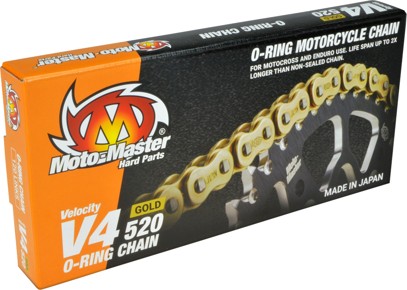 MOTO-MASTER V4 520 - Drive Chain - 120 Links - Gold 652002