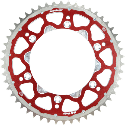 MOTO-MASTER Fusion Dual Ring Rear Sprocket - 49 Tooth - Red - Suzuki 620013349