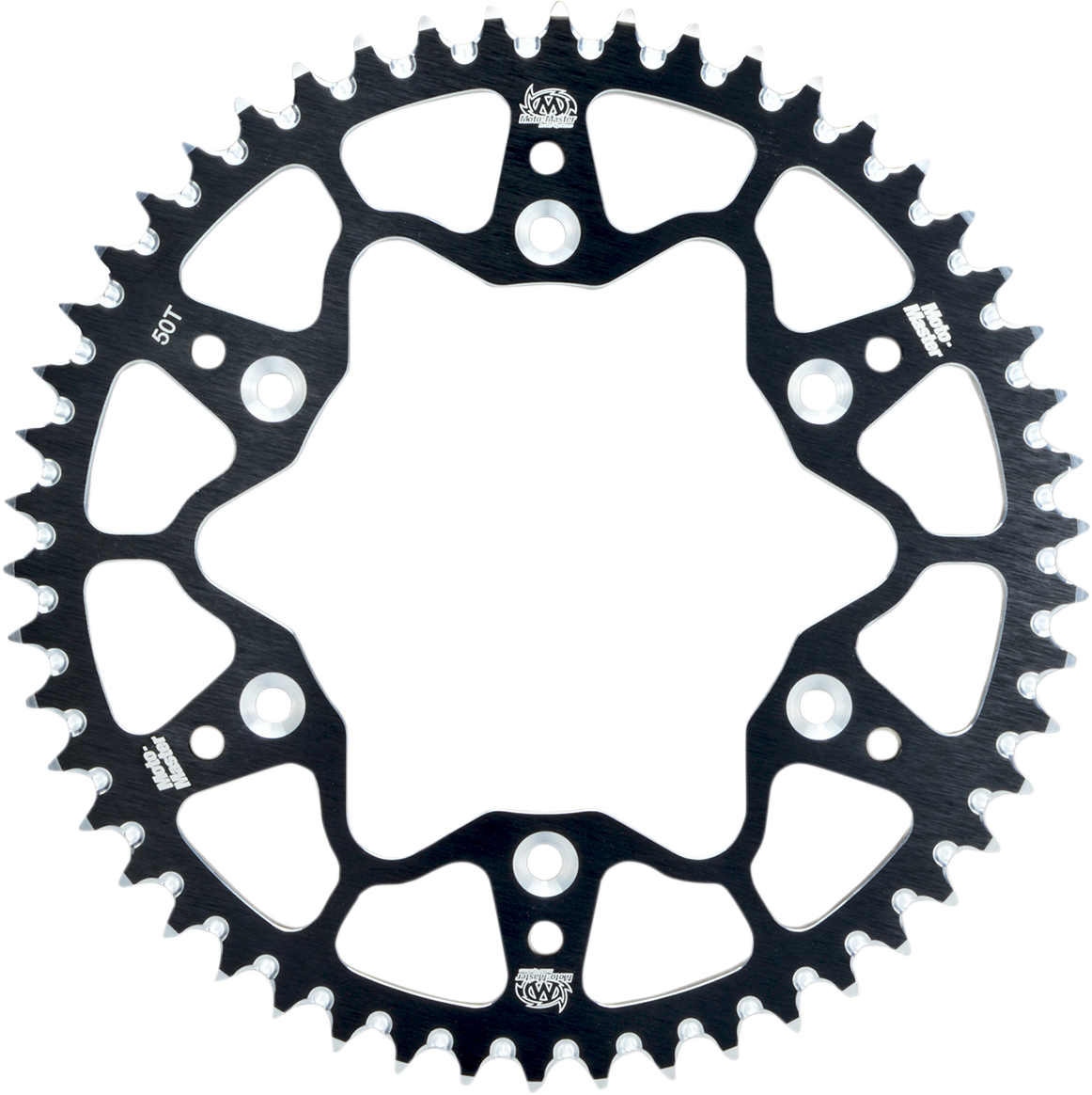 MOTO-MASTER 7075 Aluminum Rear Sprocket - 50 Tooth - Black 620072250