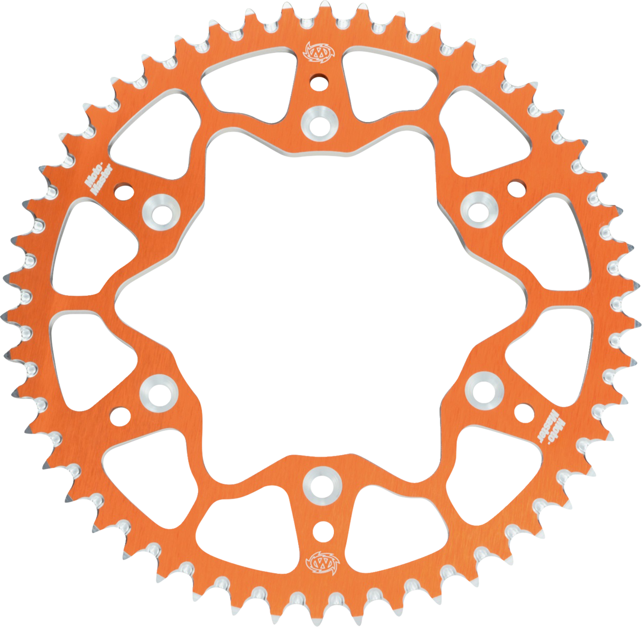 MOTO-MASTER 7075 Aluminum Rear Sprocket - 52 Tooth - Orange 620072552