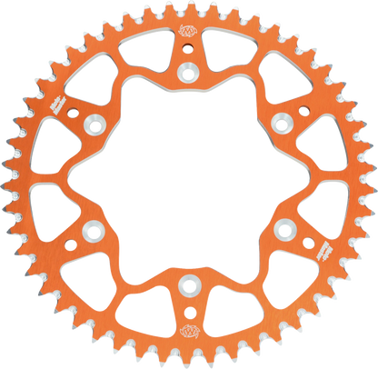 MOTO-MASTER 7075 Aluminum Rear Sprocket - 52 Tooth - Orange 620072552