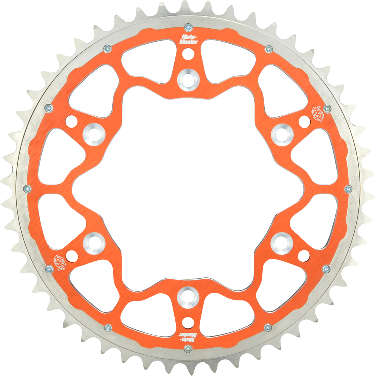 MOTO-MASTER Fusion Series Dual Ring Rear Sprocket - 52 Tooth - Orange 620073552