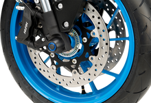 PUIG HI-TECH PARTS Axle Sliders - Front - Black - Pair - Suzuki GSX-8R/S 21623N