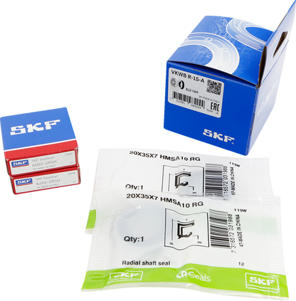 SKF Wheel Bearings with Seals Kit - Rear - Suzuki RM85/Yamaha YZ 65/85 VKWB-R-15-A