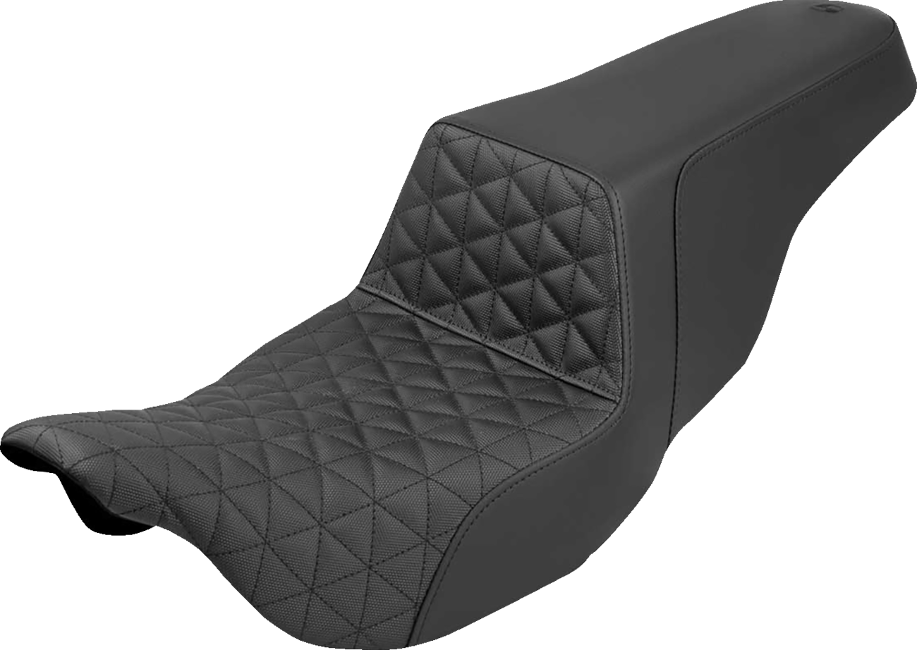 SADDLEMEN Step-Up Seat - Tri-Gripper - Black - FLH/FLT '08-'24 808-07B-179