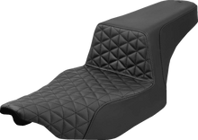 SADDLEMEN Extended Step-Up Seat - Tri-Gripper - Black - FLH/FLT '23-'25 823-07-180