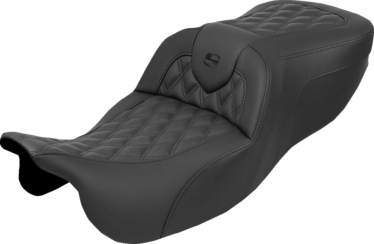 SADDLEMEN Roadsofa™ Seat - without Backrest - Lattice Stitch - FLRT/FLTRT '15-'25 815-07-182