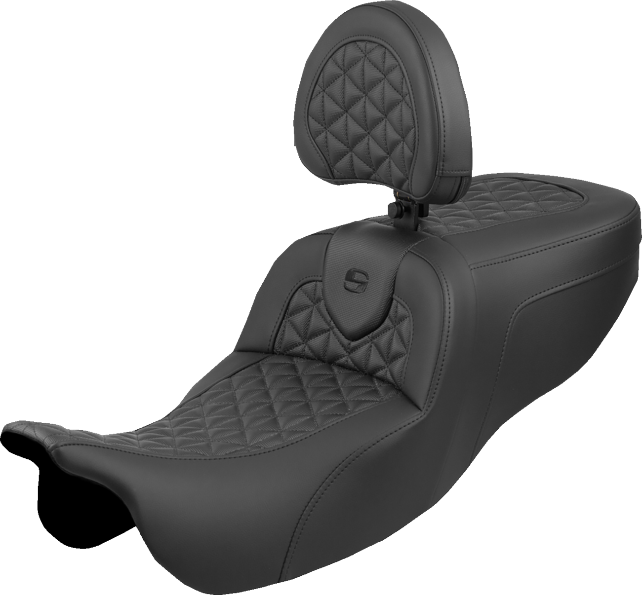 SADDLEMEN Roadsofa™ Seat - with Backrest - Tri-Gripper - FLRT/FLTRT '15-'25 815-07-210B0