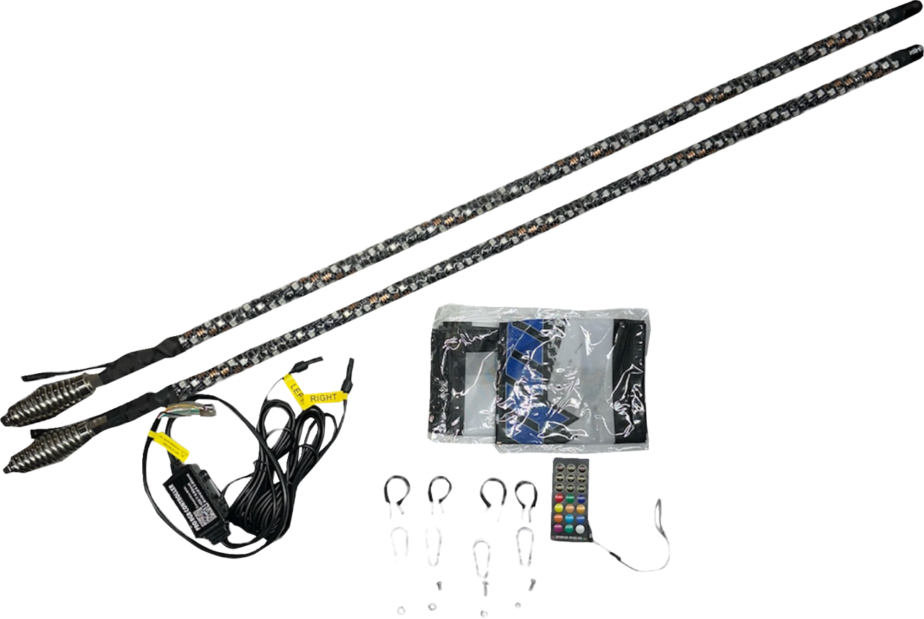 WHIPITLIGHTRODS SOL Deluxe 5' Whip Light Rod - Chasing - Bluetooth® - RGB SB-CHSBTR-151-V2