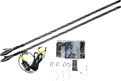 WHIPITLIGHTRODS SOL Deluxe 5' Whip Light Rod - Chasing - Bluetooth® - RGB SB-CHSBTR-151-V2