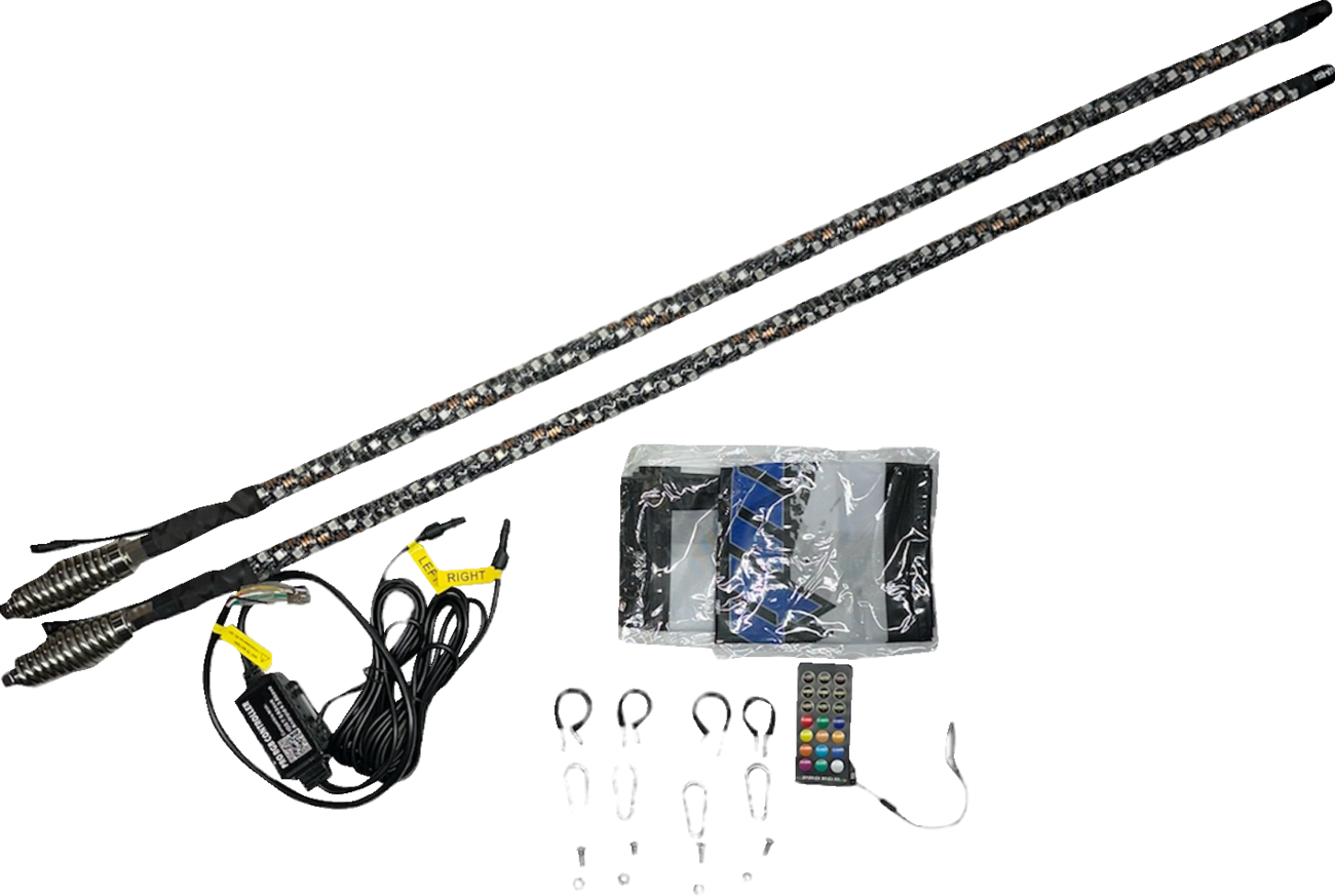 WHIPITLIGHTRODS SOL Deluxe 3' Whip Light Rod - Chasing - Bluetooth® - RGB SB-CHSBTR-131-V2
