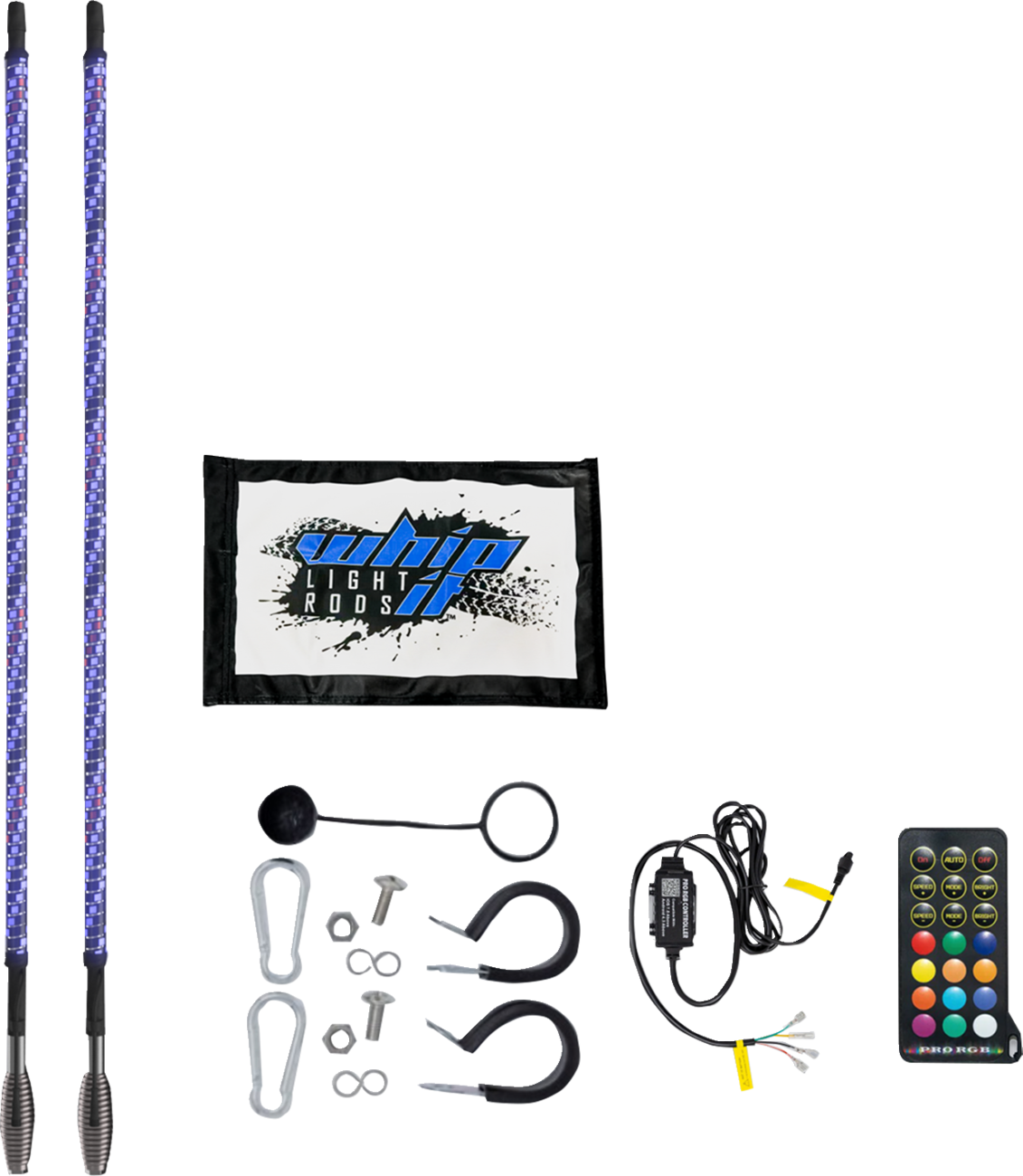 WHIPITLIGHTRODS SOL Deluxe 3' Whip Light Rod - Chasing - Bluetooth® - RGB SB-CHSBTR-131-V2