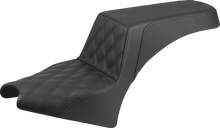 SADDLEMEN Step-Up Seat - Driver Lattice Stitch - Black - Indian Scout '25 I25-33-172