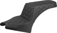 SADDLEMEN Step-Up Seat - Lattice Stitch - Black - Indian Scout '25 I25-33-175