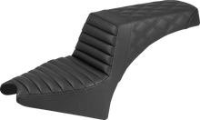 SADDLEMEN Step-Up Seat - Front Tuck-n-Roll/Rear Lattice Stitch - Black - Indian Scout '25 I25-33-176