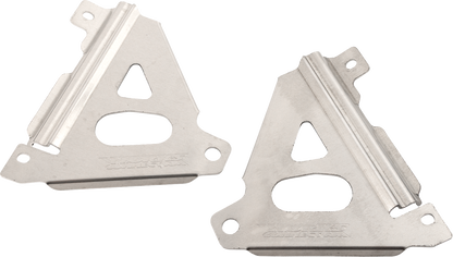WORKS CONNECTION Radiator Brace Set - Silver - Kawasaki 18-301
