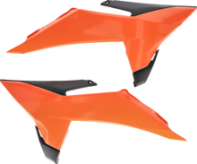 ACERBIS Radiator Shrouds - Orange/Black 2986565225