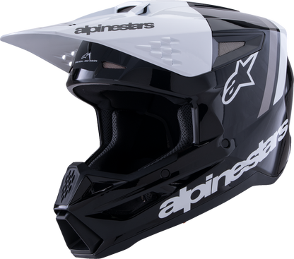 ALPINESTARS SM3 Helmet - Radium - Gloss Black/White/Gray - XS 8300826-1546-XS