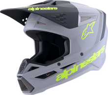 ALPINESTARS SM3 Helmet - Radium - Matte Gray/Black/Yellow Fluo - XS 8300826-9510-XS