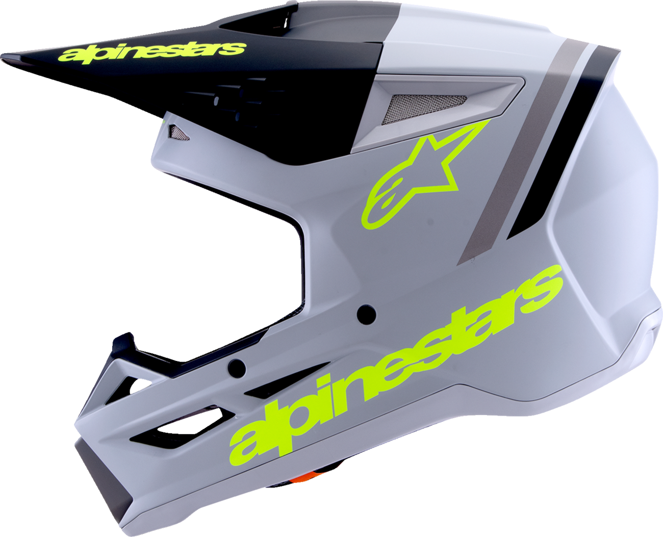 ALPINESTARS SM3 Helmet - Radium - Matte Gray/Black/Yellow Fluo - Large 8300826-9510-L