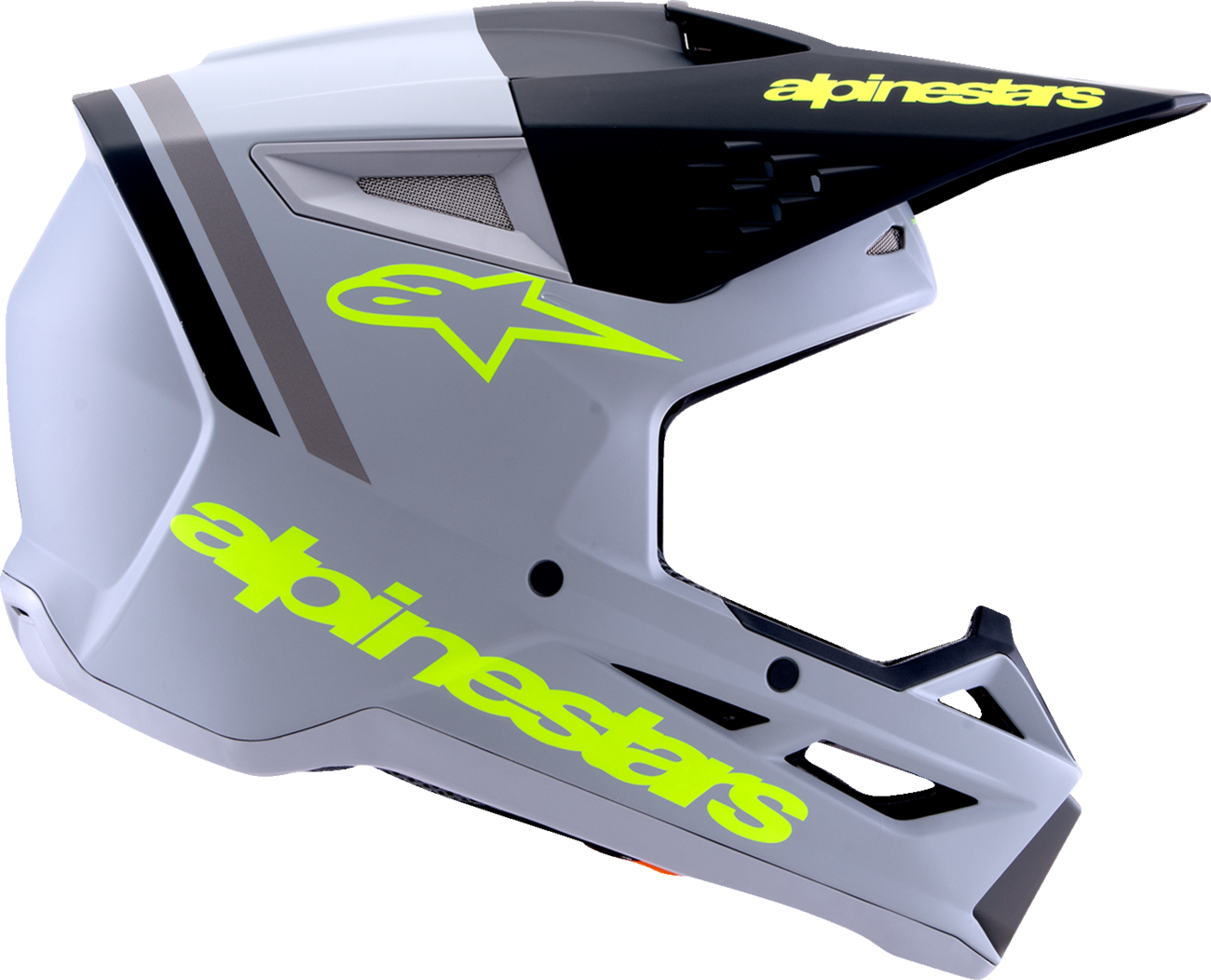 ALPINESTARS SM3 Helmet - Radium - Matte Gray/Black/Yellow Fluo - Large 8300826-9510-L