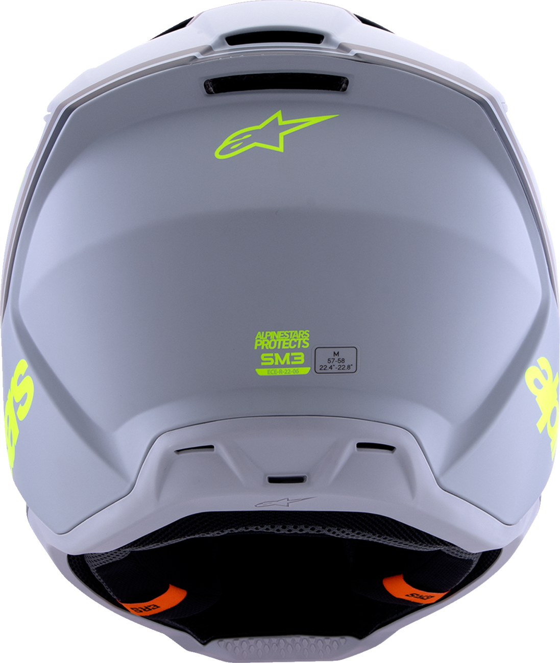 ALPINESTARS SM3 Helmet - Radium - Matte Gray/Black/Yellow Fluo - Large 8300826-9510-L
