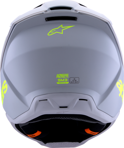 ALPINESTARS SM3 Helmet - Radium - Matte Gray/Black/Yellow Fluo - Large 8300826-9510-L