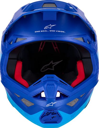 ALPINESTARS Supertech M10 Helmet - Flood - MIPS® - Blue/Black Carbon - Medium 8301023-7282-M