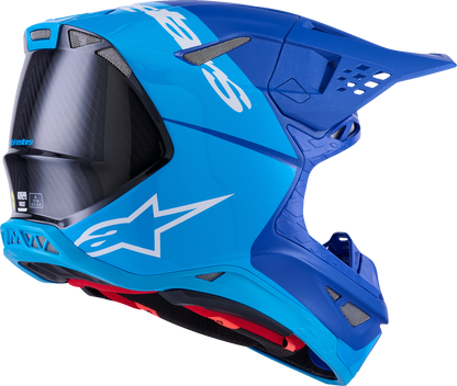 ALPINESTARS Supertech M10 Helmet - Flood - MIPS® - Blue/Black Carbon - Large 8301023-7282-L