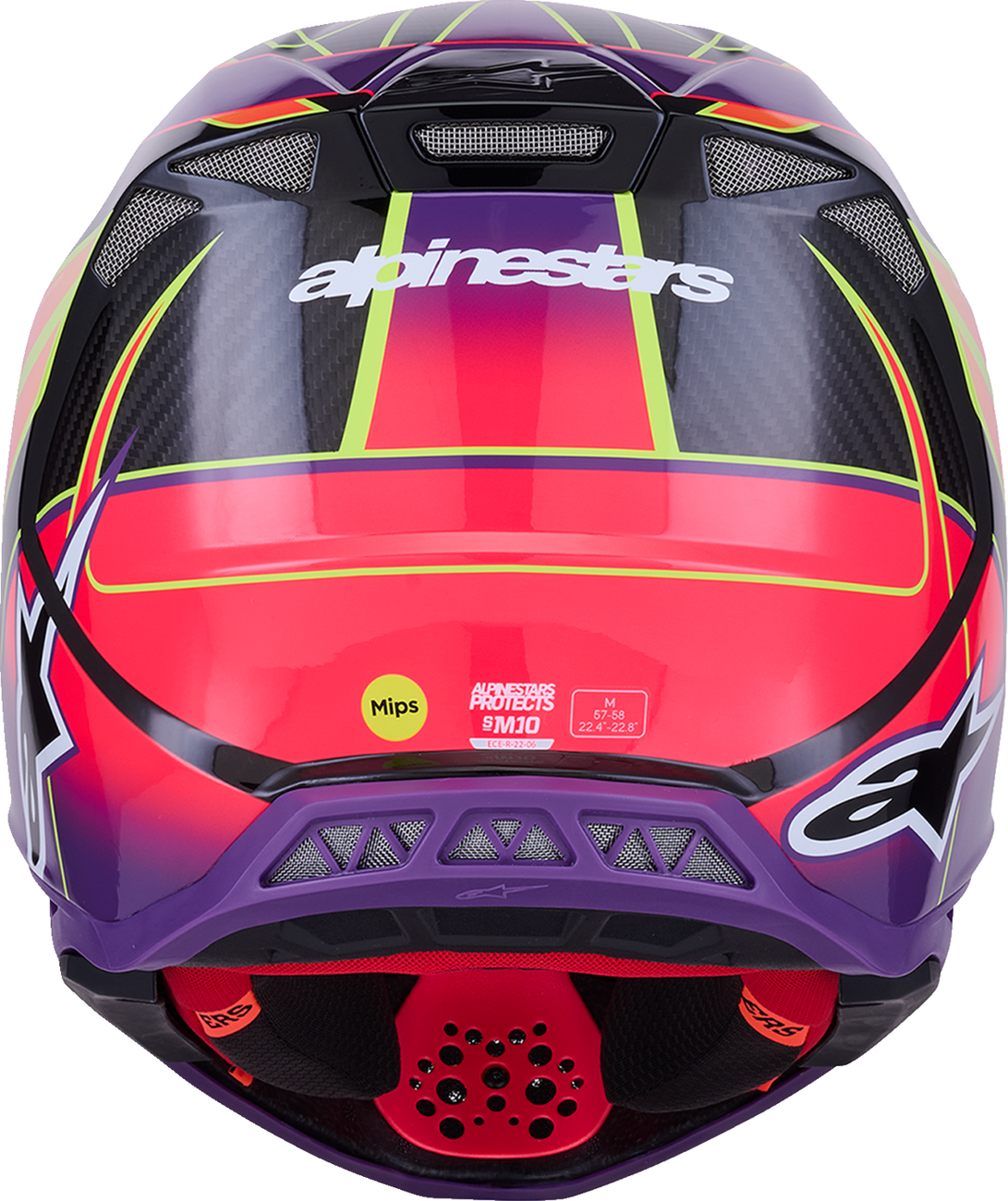 ALPINESTARS Supertech M10 Helmet - MIPS® - Era - Gloss Pink/Violet/Yellow Fluo - XS 8301223-3145-XS