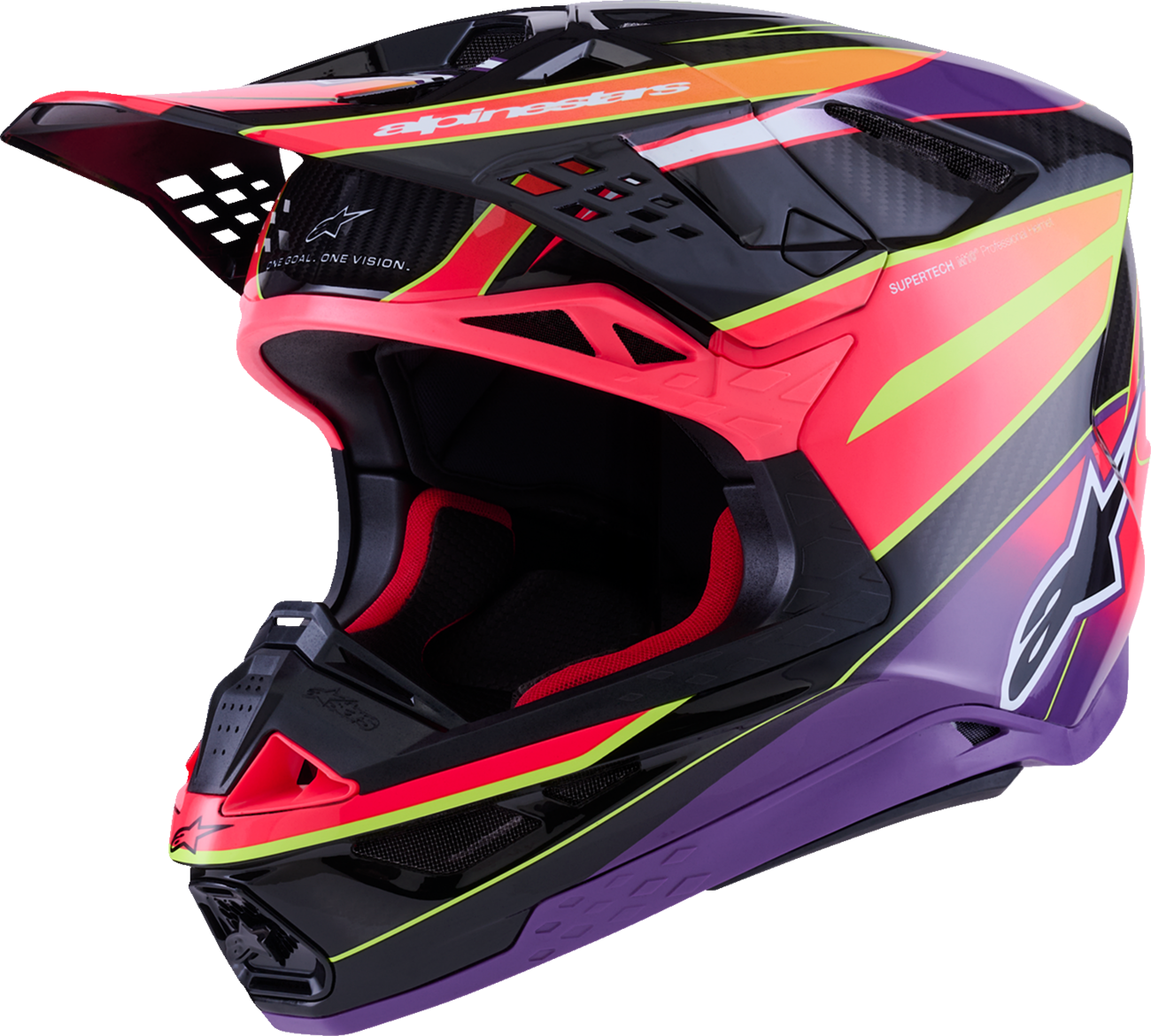 ALPINESTARS Supertech M10 Helmet - MIPS® - Era - Gloss Pink/Violet/Yellow Fluo - XL 8301223-3145-XL