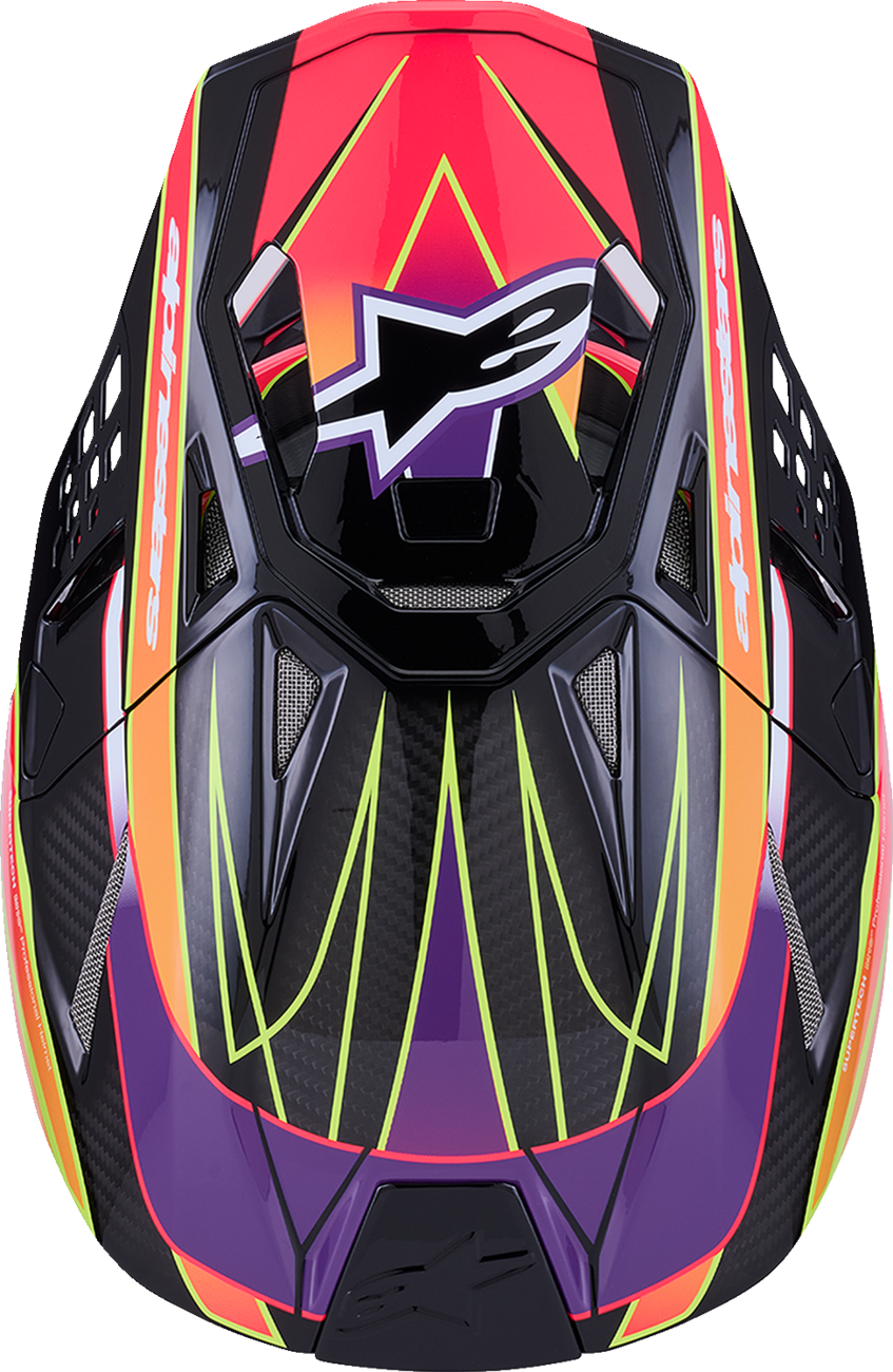 ALPINESTARS Supertech M10 Helmet - MIPS® - Era - Gloss Pink/Violet/Yellow Fluo - Medium 8301223-3145-M