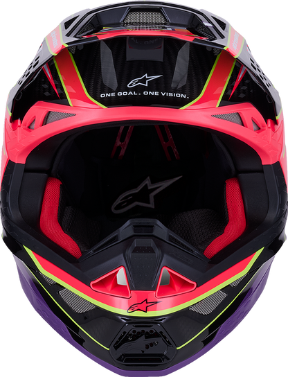 ALPINESTARS Supertech M10 Helmet - MIPS® - Era - Gloss Pink/Violet/Yellow Fluo - 2XL 8301223-3145-XXL