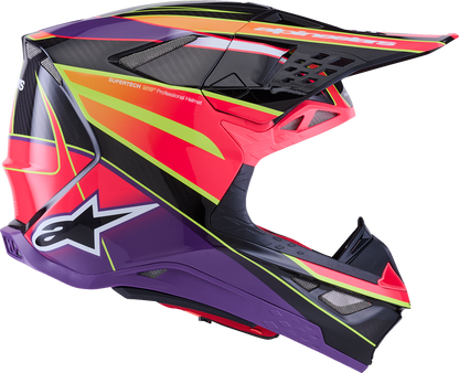 ALPINESTARS Supertech M10 Helmet - MIPS® - Era - Gloss Pink/Violet/Yellow Fluo - XL 8301223-3145-XL