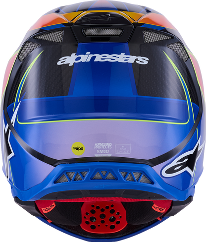 ALPINESTARS Supertech M10 Helmet - MIPS® - Era - Gloss Blue/Red/Yellow Fluo - XS 8301223-7356-XS