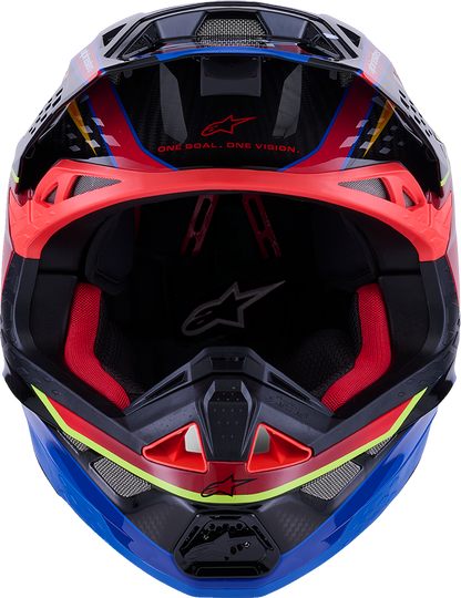 ALPINESTARS Supertech M10 Helmet - MIPS® - Era - Gloss Blue/Red/Yellow Fluo - Small 8301223-7356-S