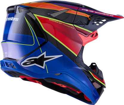 ALPINESTARS Supertech M10 Helmet - MIPS® - Era - Gloss Blue/Red/Yellow Fluo - Medium 8301223-7356-M